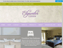 Tablet Screenshot of edgewaterlinen.com